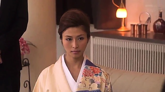 Obedient Geisha Expertly Pleasures Man Before Opening Up Wide