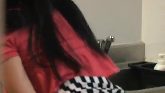 Seductive Curvy Cowgirl In Miniskirt Pleasing Herself Wildly