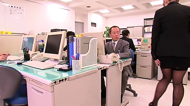 Office Slut With Big Natural Tits Pleasures Coworker Secretly