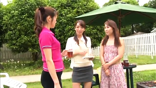 Hot Japanese Lesbians Enjoy Steamy Outdoor Pleasure Together Naturally