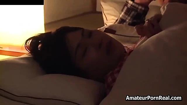 Landlord Surprises Asian Wife Fucking Older Man Secretly