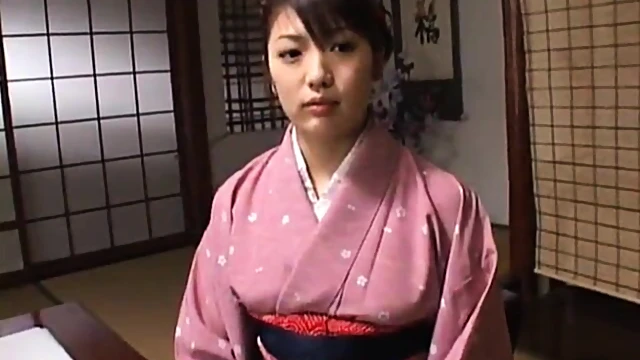 Sensual Asian Girl Practices Calligraphy With Erotic Desire Building Up