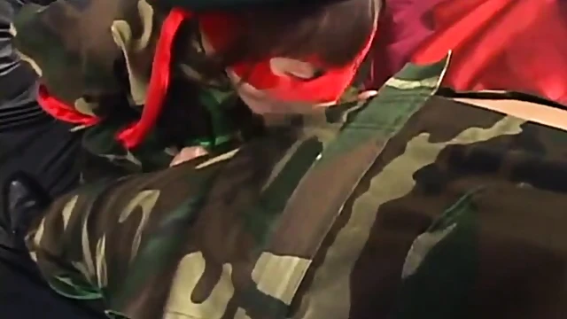 Smoking Hot Military Babes Join Forces For A Steamy Orgy Delight