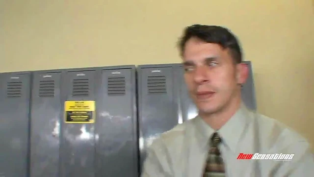 Naughty College Coed Gets Naughty in Uniform, Cock Sucking in Locker Room