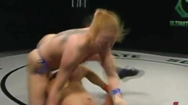 Lesbian Wrestlers Get Into Catfight Before Rough Strapon Fuck Action