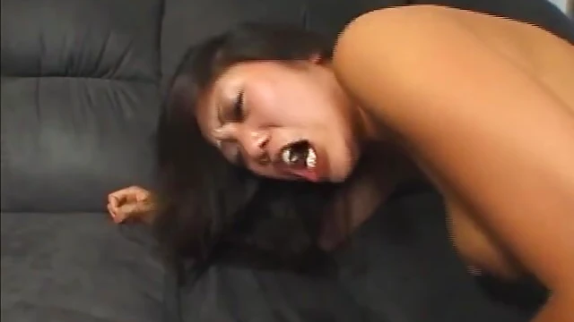 Fake-Titted Asian Cowgirl Licks Balls Before Getting Hard-Faced Fucked