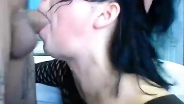 Horny Therese Takes Ten Inch Cock Deep Down Her Throat