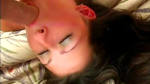 Busty Beauty Submits Mouth for Rough Face Fucking Pleasure