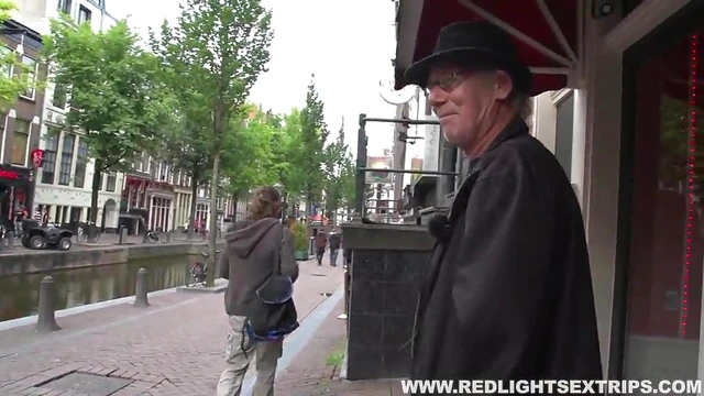 Men Dive Into Red Light District Seeking Hot Hookup With Seductive Escort