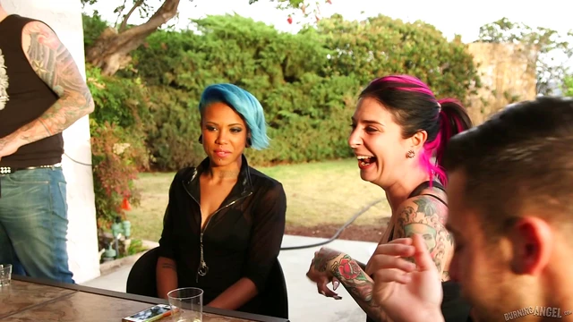 Sensuous Slut With Funky Hair Enjoys Wild Fuck Fest in Her Pussy