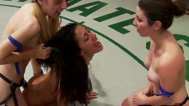 Lesbian Fighters Engage In Kinky Slutty Wrestling Match For The Title