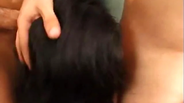 Sensuous Long-Haired Asian Gets Roughly Face Fucked Till Facial Cumshot