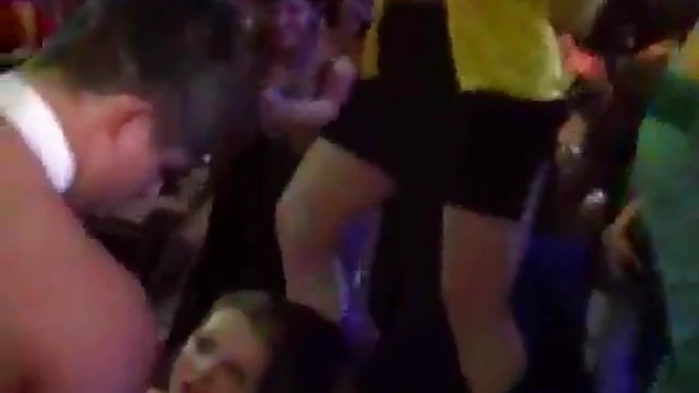 Hot Party Babes Take Turns Sucking Cock Before Getting Bang Hard Together