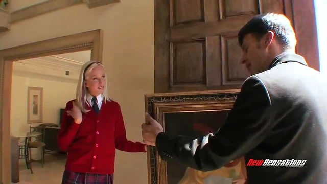 Passionate Teen Gets Her Hair Pulled While Fucked Hard From Behind