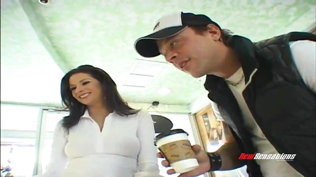 Adventurous Brunette Wife Takes Stranger's Cock Behind Husband’s Back