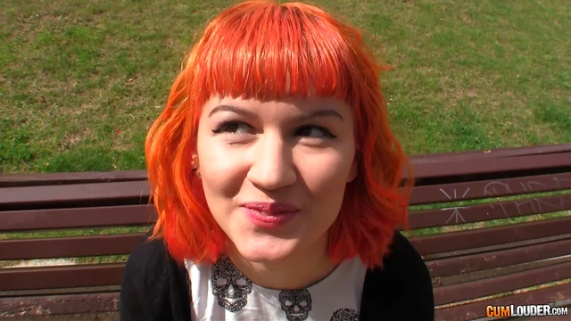 Skimpy Redhead Babe Loves Getting Drilled Despite Her Skinny Ass