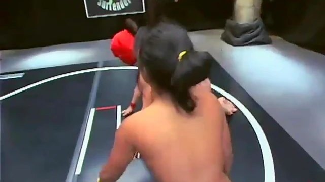 Crimson Ninja Beats Wrestler Lyla Lei for Hot Lesbian Fuck