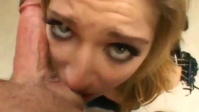 Blonde Gets Fucked Hard In The Face And Pussy Before Cumshot On Ass