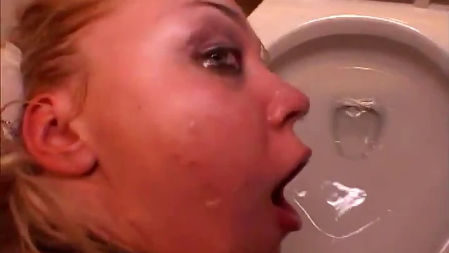 Sensual Blonde Takes Hardcore FaceFuck Before Swallowing Thick Cum