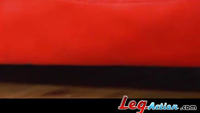 Sexy Mahina Zaltana in Fishnets Teases Herself With Vibrator Fantasy