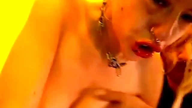 Hot Pierced Camslut Gets Mouthfully Cummed During Live Show