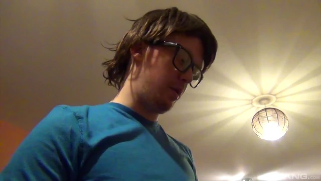 Gorgeous Girl Kneels Down Giving Nerd Amazing Blowjob Experience