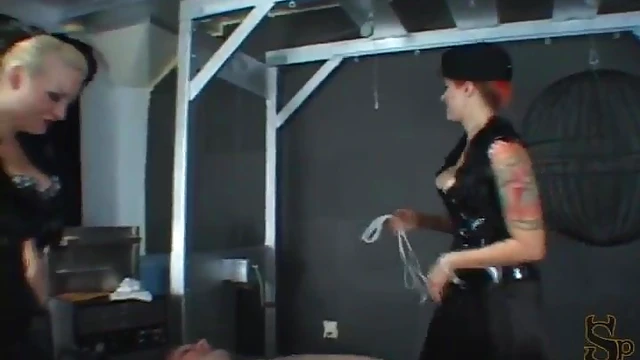 Assistant Assists as Daring Duo Pulls Man's Balls Hard Before Ball-Busting