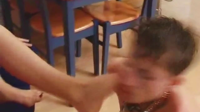 Sizzling Scene Where Three Dominant Ladies Dominate Their Submissive Lover