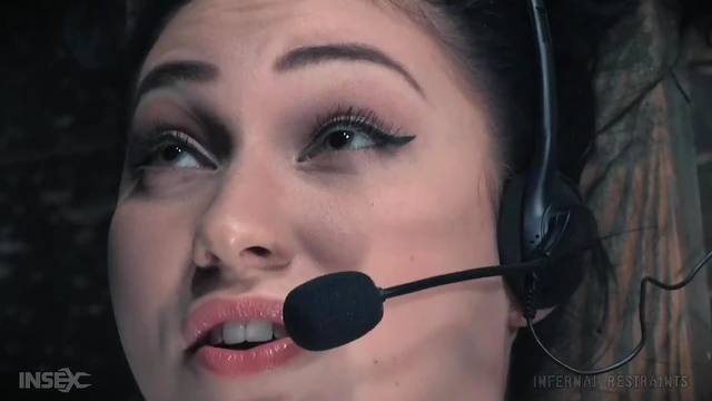 Submissive Call Center Girl Bound Tight in Dungeon Depths for Rough Play