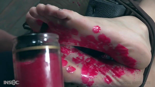 Sultry Blonde Mistress LondonRiver Dominates Slave With Hot Wax Tormenting Pleasure