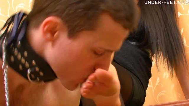 Naughty Black-Haired Cutie Punishes Servant With Pleasurable Discipline Games