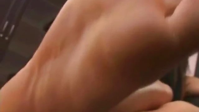 Lusya's Feet Worshiped by Submissive Slave in Blissful Bondage Ritual