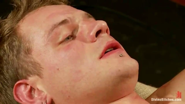 Blonde Mistress Dominates Bound Guy in Steamy Femdom Strapon Action