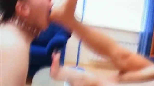 Blonde Foot Fetish Lover Craves Slave's Toe Licking Indoors