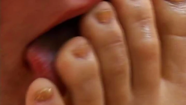 Seductive Redhead Coaxes Horny Lover Into Worshiping Her Filthy Feet