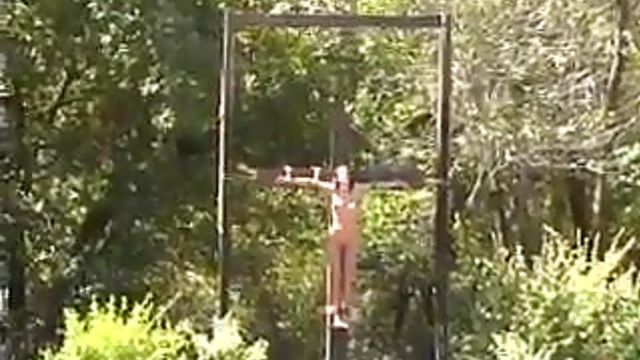 Sizzling Duo Audrey & Venus Get Tied Up Tight Outdoors for Garden Orgasms