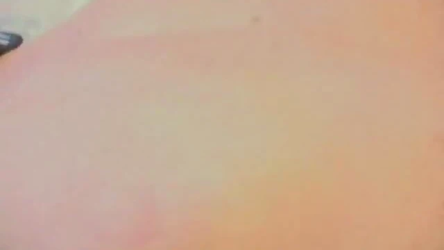 Dominant Blonde Mistress Stomps Over Slave's Chest in High Heels