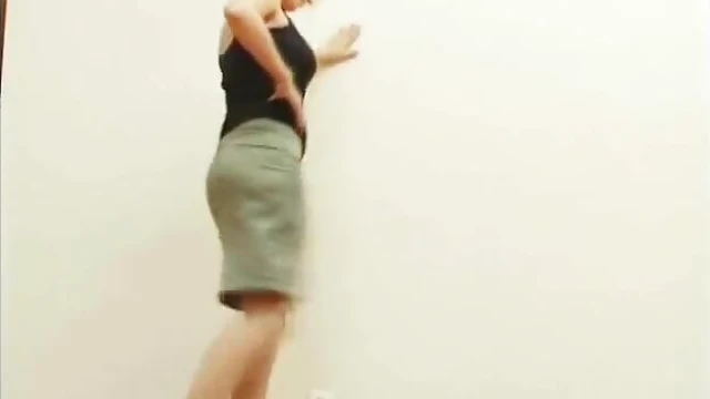 Mistress in Sexy Black Leather Boots Crushes Him Underfoot