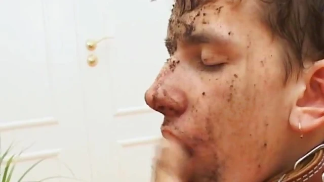 Submissive Slave Gives Foot Worship but Ends Up Making a Mess Instead