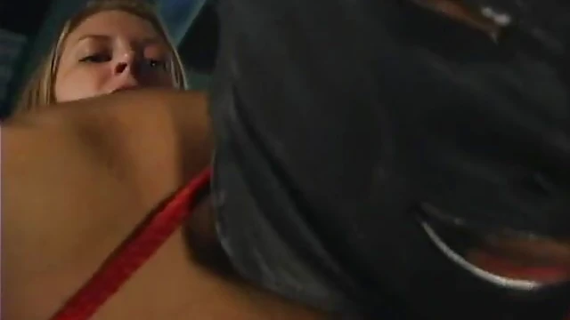 Sexy Secret Agent Uses Strapon and Dirty Tricks on Tied Friend's Pussy