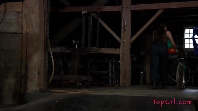 Outdoor BDSM Adventure Features Shaved Pussy Girl's Kinky Thrills