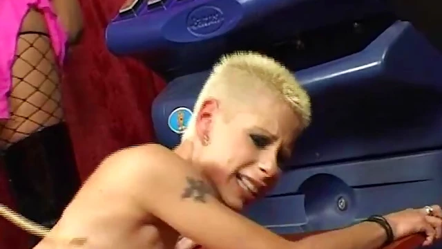 Blonde with Short Hair Gets Her Curvy Ass Punished By Friend's Hard Cock