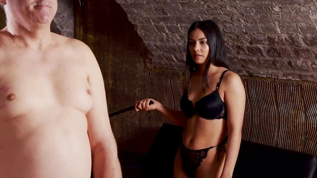 Naughty Lady Nicole Dominates Her Husband With Pleasurable Spanking BDSM