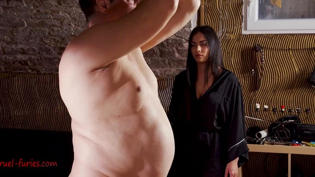 Naughty Lady Nicole Dominates Her Husband With Pleasurable Spanking BDSM