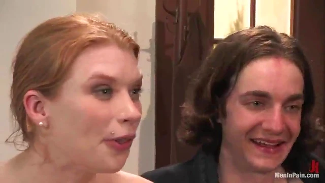 Meek Guy Gets Dominated by Mean Redhead Boss Madison Young's Spanks & Sex