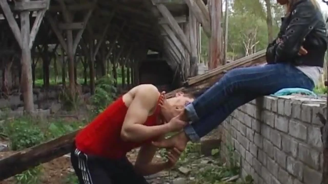 Outdoor Toy Fetish Teen Enjoys Toe Licking and Playful Outdoor Sex