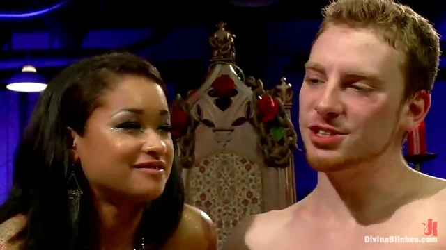 Femdom Skin Diamond Pegs Guy and Dominates Him With Fiery Passionate Sex Acts