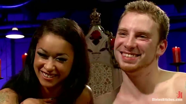 Femdom Skin Diamond Pegs Guy and Dominates Him With Fiery Passionate Sex Acts