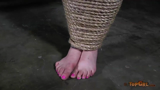 Shy Pale Kylie Submits to Rough Bondage, Tied Up and Taken Hardly