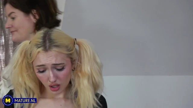 Clara Matthews & Kitty Marie Enjoy Steamy Mature Lesbian Pleasure Time Together